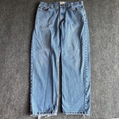 Mens Levi Strauss Signature Regular Fit Light Wash Blue Jeans 34×30 C34 L30