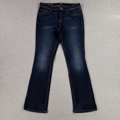 a.n.a. Bootcut Jeans Size 31/12T Tall Long Flap Pockets Dark Wash Quality