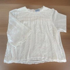CeCe White Cream Lace Blouse Boho Ruffle Flounce 3/4 Sleeve Shirt Top Womens XL