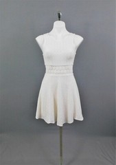 Free People Women’s Dress, Size 2, Ivory, 80% Cotton, 20% Nylon