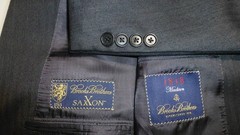 Brooks Brothers Suit 44L W37 SAXXON Gray Canada Excellent Condition Regent