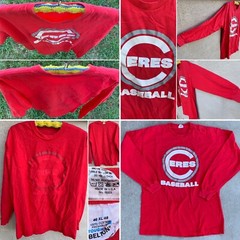 Vintage Ceres Baseball T-Shirt long sleeve single stitch made in USA sz 46 XL 48