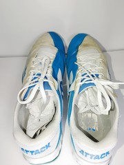 Kempa Attack Pro Mens Fencing Sneakers US Size 12.5 Blue & White UK 12 EURO 47