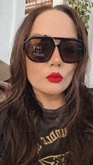 Rampage Women’s Oversized Square Sunglasses Black Plastic Brown Tinted 100% UV