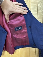 Steed Savile Row Fully Canvassed 4pc MTM Suit w/ DB Waistcoat