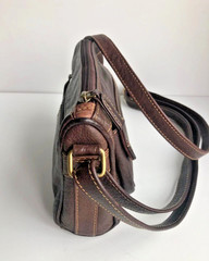 C&A ladies bag shoulder bag crossbody brown leather