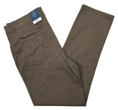 George #11900 NEW Men’s Brown Stretch Premium 5 Pocket Straight Leg Pants