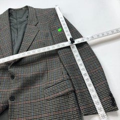 Ermenegildo Zegna Tessuto Houndstooth 44 Wool Sport Coat Beige Black PLS READ