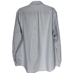 Polo Ralph Lauren Mens XL Custom Fit Blue White Striped Oxford Button Down Shirt