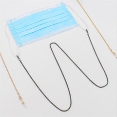 70cm/27inches Black Non-slip Metal Glasses Chain Sunglasses Lanyard Mask Chain