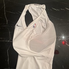 Nike Pro HyperStrong Men’s Padded Compression Tank Top NBA Logo White LARGE