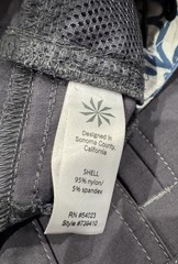 Athleta Dipper Quick Dry Hiking Shorts Pockets Charcoal Gray Size 4