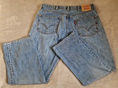 Levi’s 501 XX Jeans Mens W38 L30 Blue Denim Straight Button Fly Big E