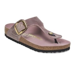 Birkenstock Gizeh Big Buckle Oiled Leather Color Lavender Size 39 Regular Wide