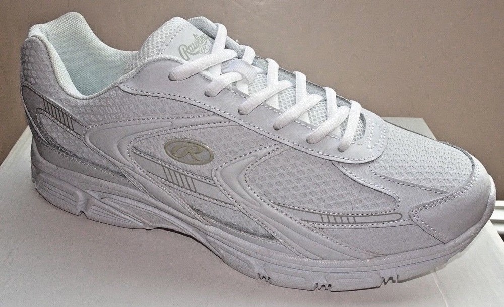 Rawlings Espy Men’s Crosstrainers 81668-01 NWD White Sizes 6 to 19 D, 2E, 4E