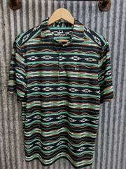 Cinch Men’s Southwestern Print Polo Shirt Western Performance Casual S-5XL