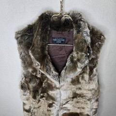 Donna Salyers Fabulous Furs Vintage Faux Fur Vest