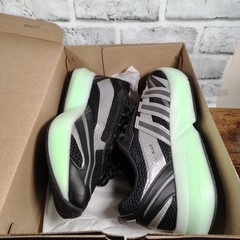 adidas Lightblaze Glow Core Black Silver Metallic Lime Burst JP6321 Men’s 9.5
