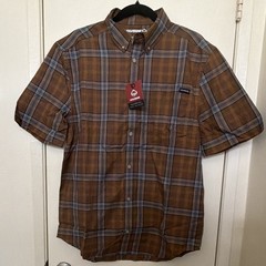 Wolverine Men’s Brown/Blue Plaid Short Sleeve Button-Down Shirt M W1213590-213