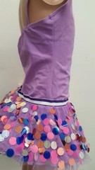 Dance Costume Weissman 10662 Lavender Large Child Jazz Sequin Tap Spandex Unita
