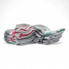 Puma women’s Quarter crew Mid Ankle Multicolor white socks 6 pairs