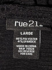 Rue 21 Women’s Black Long Sleeve Stretch Dress Size Large