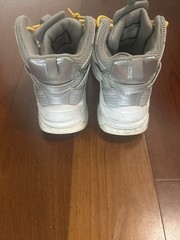 Size 9.5 FILA Unisex Adults Mid Top Lace Up Athletic Sneaker Silver Gray Yellow