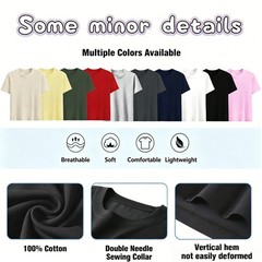 Custom T-Shirts: Print Your Photo/Logo Front & Back, Unisex Personalized Tee