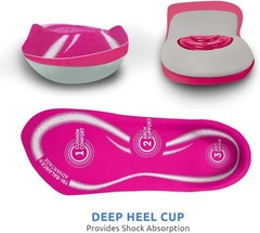 Comfort Zone Orthotic Insoles Women Gel Support 3/4 Length Sizes 6-10 Pack of 3