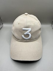 Chance 3 Hat Cap Baseball Strap Back Beige Mens One Size Hip Hop Rapper Music
