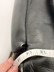 FRYE Black Leather Tote Bag Large Shopper Shoulder Purse Side Pockets