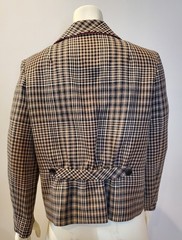 SPRING 2017 Etro Brown Black Houndstooth Cardigan Jacket 44 BOXY