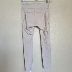 Outdoor Voices Women’s Sz S Warm Up Leggings Oatmeal Cream Blush Cropped