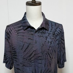 Under Armour Playoff Polo Mens XL Blue 3.0 Printed Short Sleeve Golf Stretch