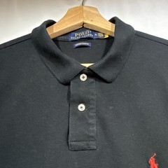 Polo Ralph Lauren Custom Slim Fit Men’s Black Polo Shirt XL Short Sleeve Logo
