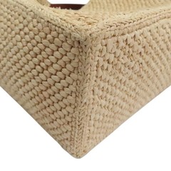 LOEWE Small Front Shoulder Tote Bag Raffia Beige A685B59X03
