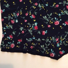 Women’s camisole navy blue spaghetti straps moody floral Romantic Soft Girl 1XL