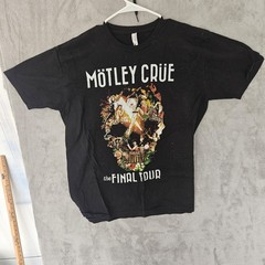 Motley Crue 2015 The Final Tour Double Sided Graphic T-Shirt Men’s Size L