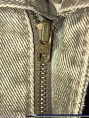 Vintage 70s Vasco Beige Cargo Denim Mechanic Pants Men’s 38×30 Talon Zipper USA
