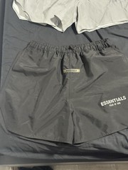 Essentials Fear of God Teens Cotton Athletic Shorts Drawstring Black M