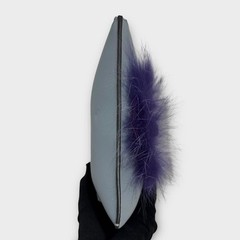 Fendi Monster Blue Leather Clutch Bag Second-Hand Japan 0610719
