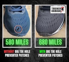Self-Adhesive Big Toe Hole Repair Patches with Applicator – Shoe Toe Protection