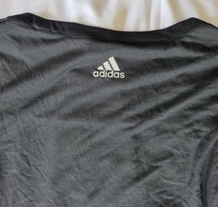 NWT Black & Grey/Gray Adidas 3/4-Sleeve T-Shirt, Sz S