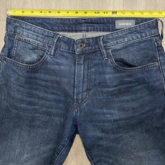 Bonobos Slim Fit Jean 33×30 (Fits 33×30) Stretch Dark Wash Blue Denim Egypt Made