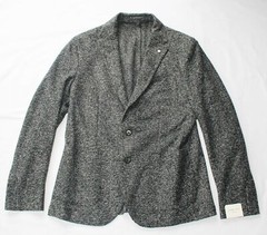 New LBM 1911 Dandy Jacket Tailored Blazer Sport Coat 44 EU 54 Charcoal Patterned