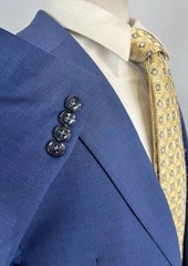 NEW Calvin Klein Mens Royal Blue Nailhead Stitch Lapel Sport Coat Blazer Sz 42 L