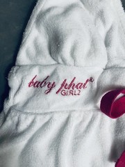 Y2K Baby Phat Girlz Size 5 Dress Terry Cloth Halter Babydoll Swim Cover-up White