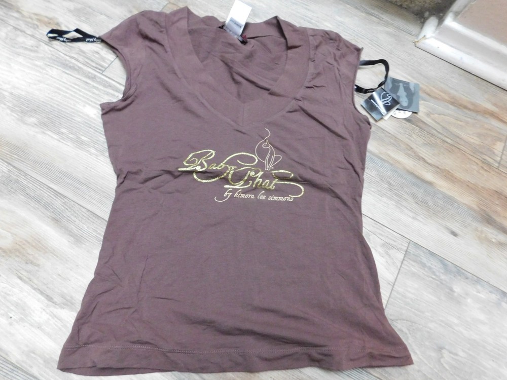 BABY PHAT BROWN TOP SIZE LARGE NEW