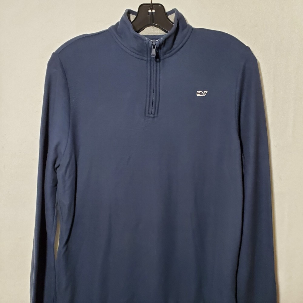 Vineyard Vines 1/4 Zip Shirt Youth’s XL Long Sleeve Pullover Sweater Blue