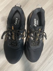 ASICS Gel Venture 9 Waterproof Ortholite Black Orange Women’s size 8